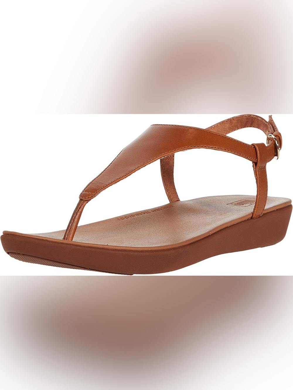 FitFlop Lainey toe thong sandal size 7 brown tan leather